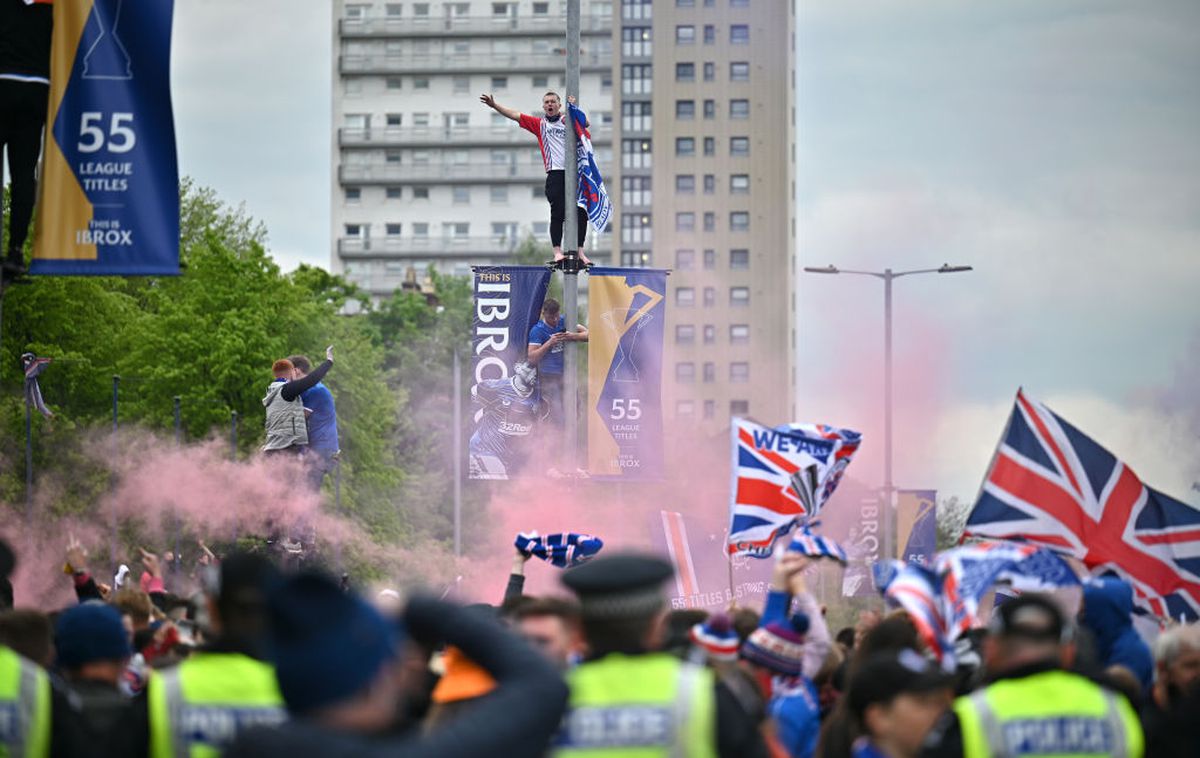 Rangers, campioană! Fanii au ieșit pe stradă
