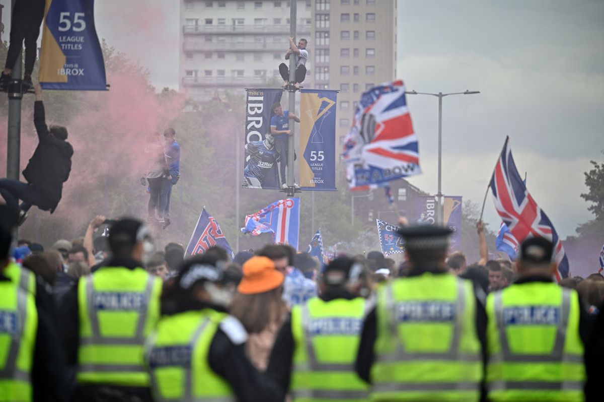 Rangers, campioană! Fanii au ieșit pe stradă