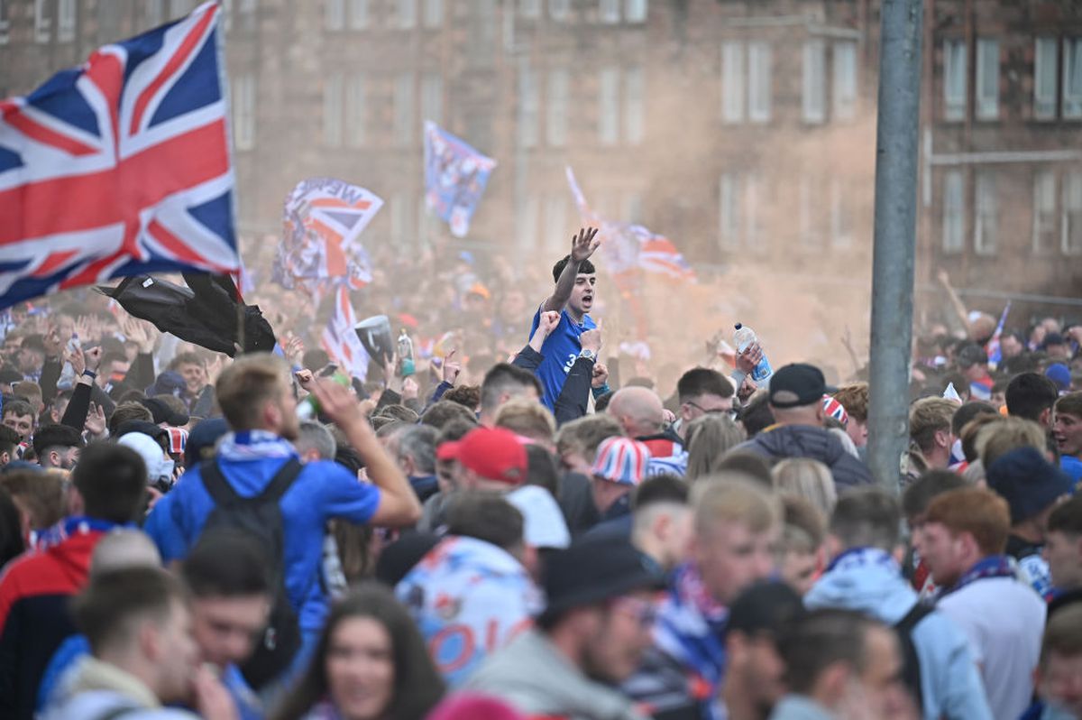 Rangers, campioană! Fanii au ieșit pe stradă