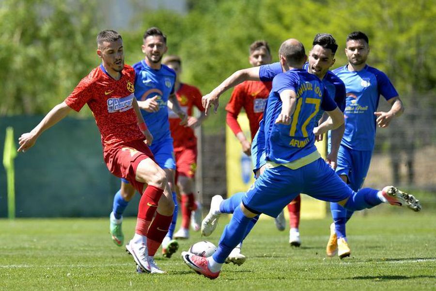 Steaua promovează în Liga 2 după ce învinge CS Afumați și în manșa retur a  barajului! Golul victoriei, adus din penalty de Emilian Pacionel