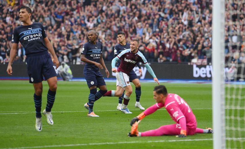 West Ham United și Manchester City au remizat, scor 2-2, în penultima rundă din Premier League. Lupta la titlu continuă.