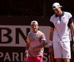 John Isner (37 de ani, locul 22 ATP la dublu) și Diego Sebastian Schwartzman (29 de ani, locul 307 ATP la dublu) vor lupta în finala de dublu a turneului de la Roma. Diferența de înălțime dintre cei doi este de 38 de centimetri!