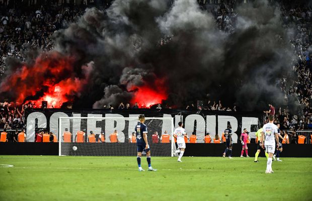 Dezastru la Bordeaux, retrogradată pe teren după 62 de ani! Poliția i-a oprit pe ultrași cu gaze lacrimogene și tunuri cu apă!