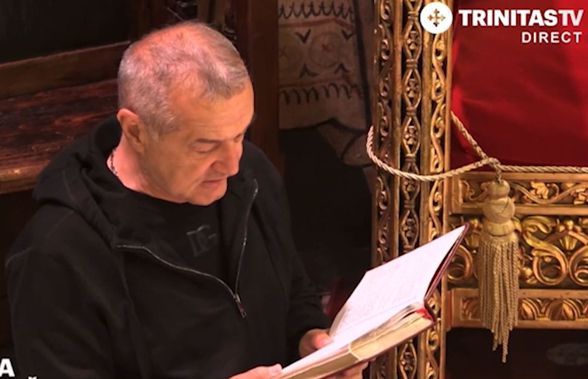 Imagini rare: Gigi Becali a citit Psalmul 50 la Catedrala Patriarhală, la 12h după dezastrul suferit de FCSB