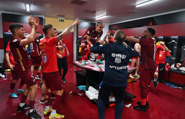 Fotbaliștii campioanei nu și-au uitat rivalii de la FCSB: „Petrecem 5 zile, apoi vedem care pe care!” + ironia lui Păun