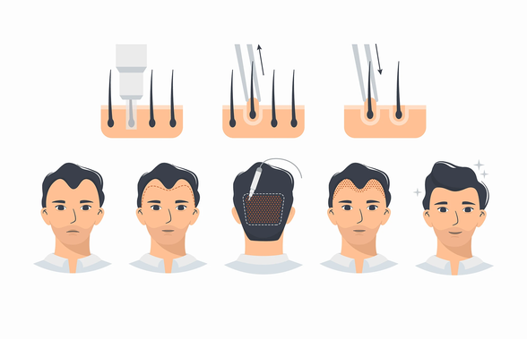 Ce trebuie să știi despre tehnica implantului de păr FUE