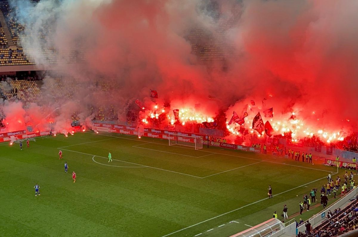 Teroare pe Arena Națională: Peluza Sud a declanșat haosul în derby-ul Dinamo - Steaua