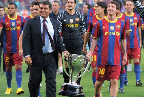 Joan Laporta speră să facă din nou echipă cu Messi // Foto: Imago