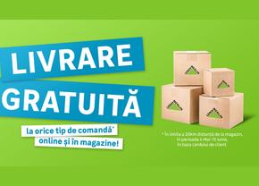 Ești client Leroy Merlin? Grăbește-te, ai livrare gratuită la orice produs!