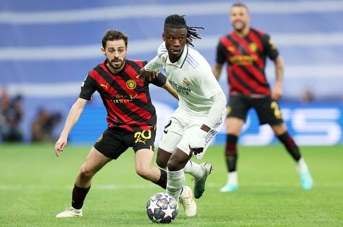 Eduardo Camavinga, în duelul din „optimi” cu Manchester City // foto: Guliver/gettyimages