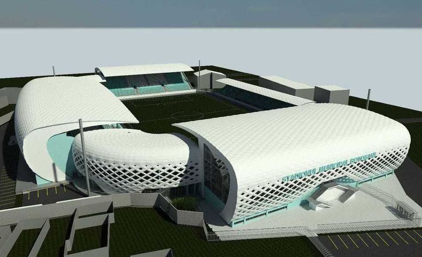 Așa arată un proiect al noului stadion din Botoșani