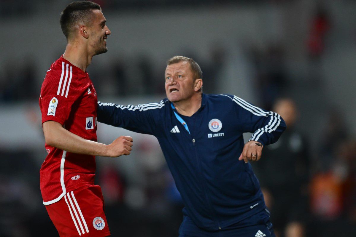 Nici golul nu-l mai mulțumește » Dorinel Munteanu, un car de nervi după ce Oțelul a deschis scorul: „Go, go!” + Și-a împins jucătorii!