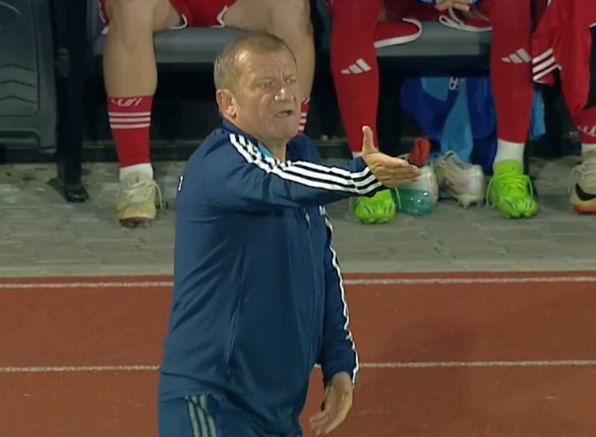 Nici golul nu-l mai mulțumește » Dorinel Munteanu, un car de nervi după ce Oțelul a deschis scorul: „Go, go!” + Și-a împins jucătorii!