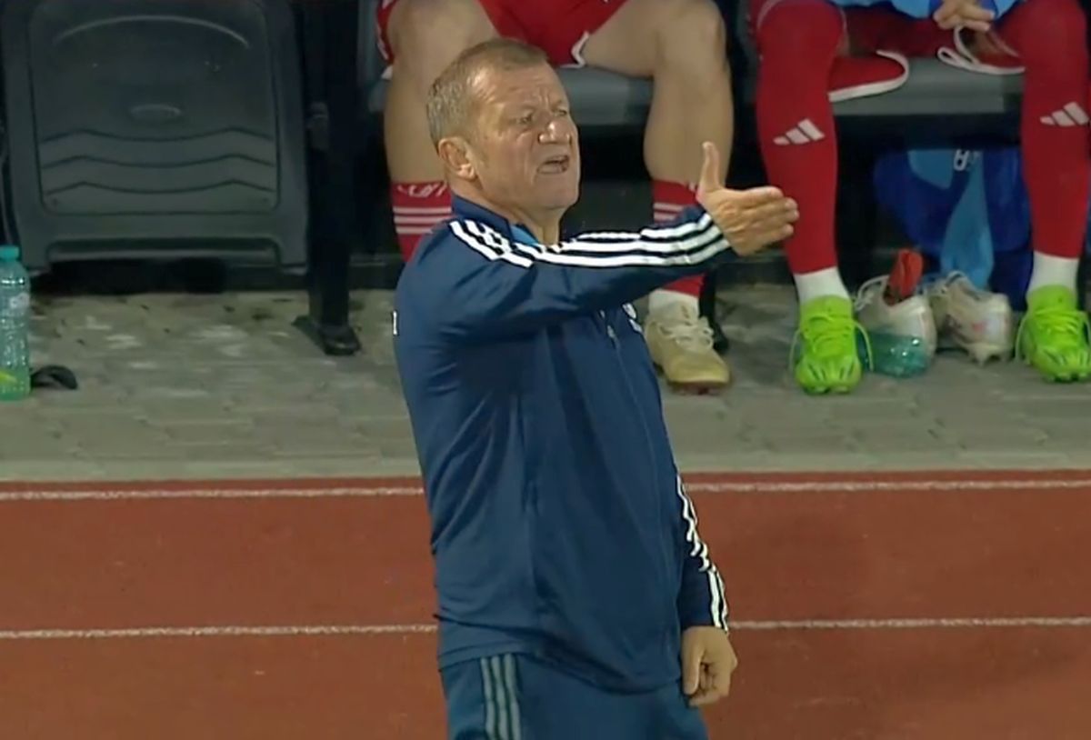 Nici golul nu-l mai mulțumește » Dorinel Munteanu, un car de nervi după ce Oțelul a deschis scorul: „Go, go!” + Și-a împins jucătorii!