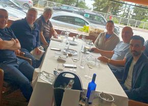 Întâlnire-surpriză la Salonic » Mircea Lucescu și Elias Charalambous, la aceeași masă: „Un prânz special”