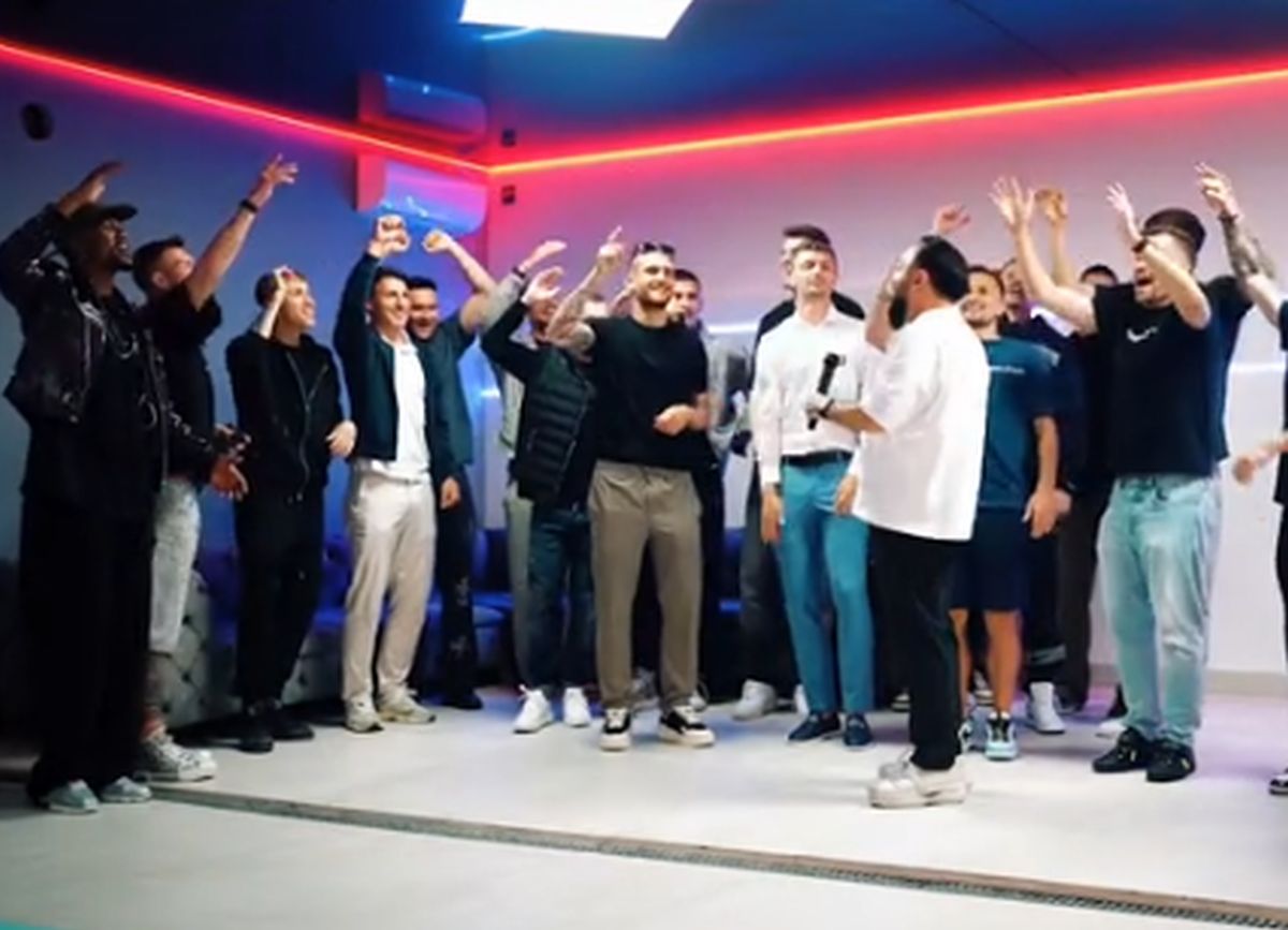 Manea de titlu pentru FCSB » Olaru, Tănase și Cisotti la filmări: „Ș-am ajuns în fruntea ligii / Datorită lu' nea Gigi”