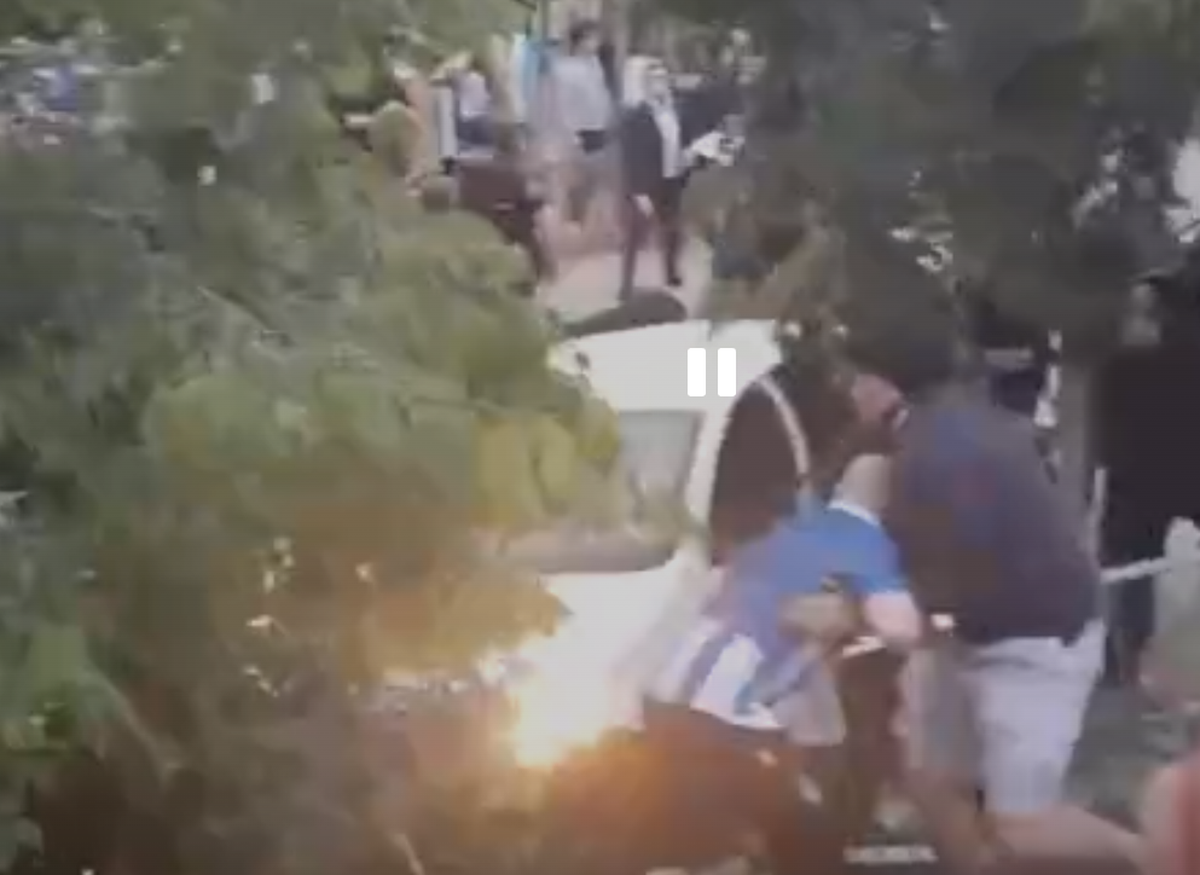 Scene șocante, înainte de Espanyol - Barcelona: a intrat cu mașina în mulțimea de suporteri, lângă stadion! Atenție, imagini cu puternic impact emoțional!