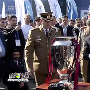 Nicușor Dan la Black Sea Defense and Aerospace - BSDA. Foto: captură Antena 1