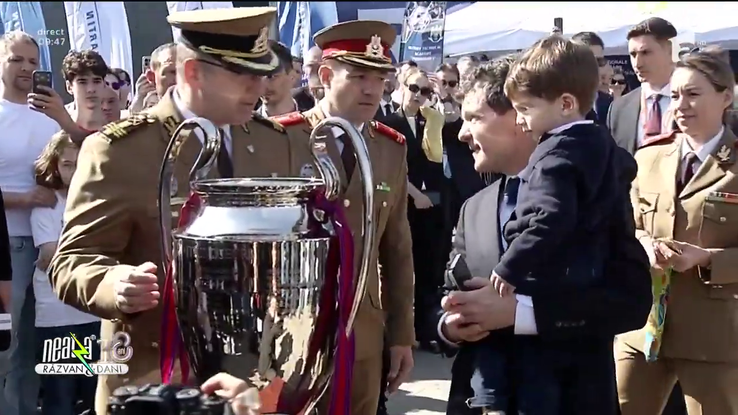Nicușor Dan la Black Sea Defense and Aerospace - BSDA. Foto: captură Antena 1