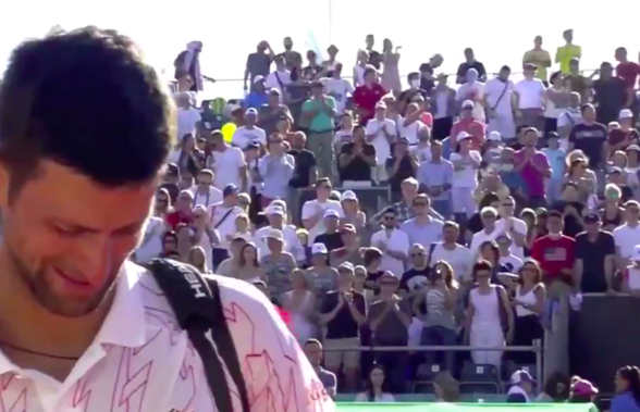VIDEO Novak Djokovic a plâns pe teren: „Sunt copleșit!”