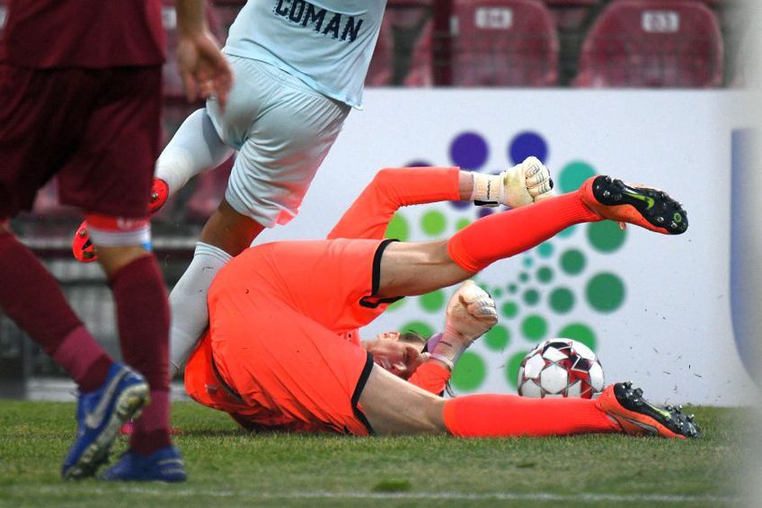 Giedrius Arlauskis a primit 8 în GSP pentru prestația din CFR Cluj - FCSB 1-0