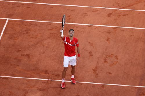 Novak Djokovic privind spre cer FOTO Guliver/GettyImages