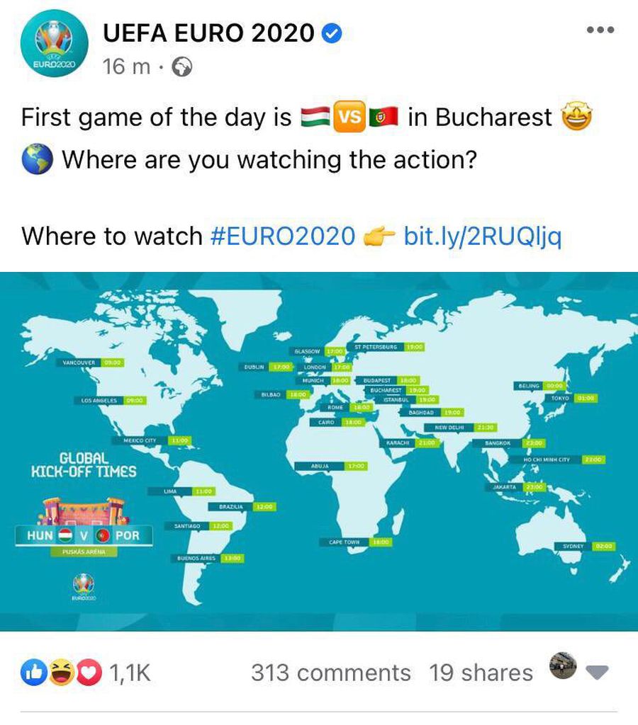 Ce gafă a UEFA, înainte de Ungaria - Portugalia! Românii s-au sesizat: sute de comentarii pe Facebook