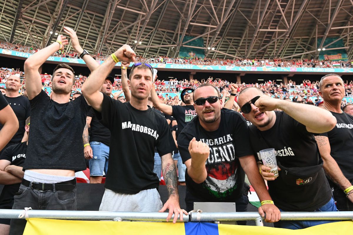 UNGARIA - PORTUGALIA. Imagini cu fanii de pe Puskas Arena, singurul stadion de la EURO care se umple la capacitate maximă: 55.662 de spectatori!