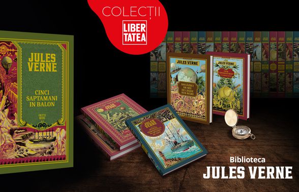 Cărți de Jules Verne: oferă-i copilului doza de aventură cu ”cinci săptămâni în balon”!