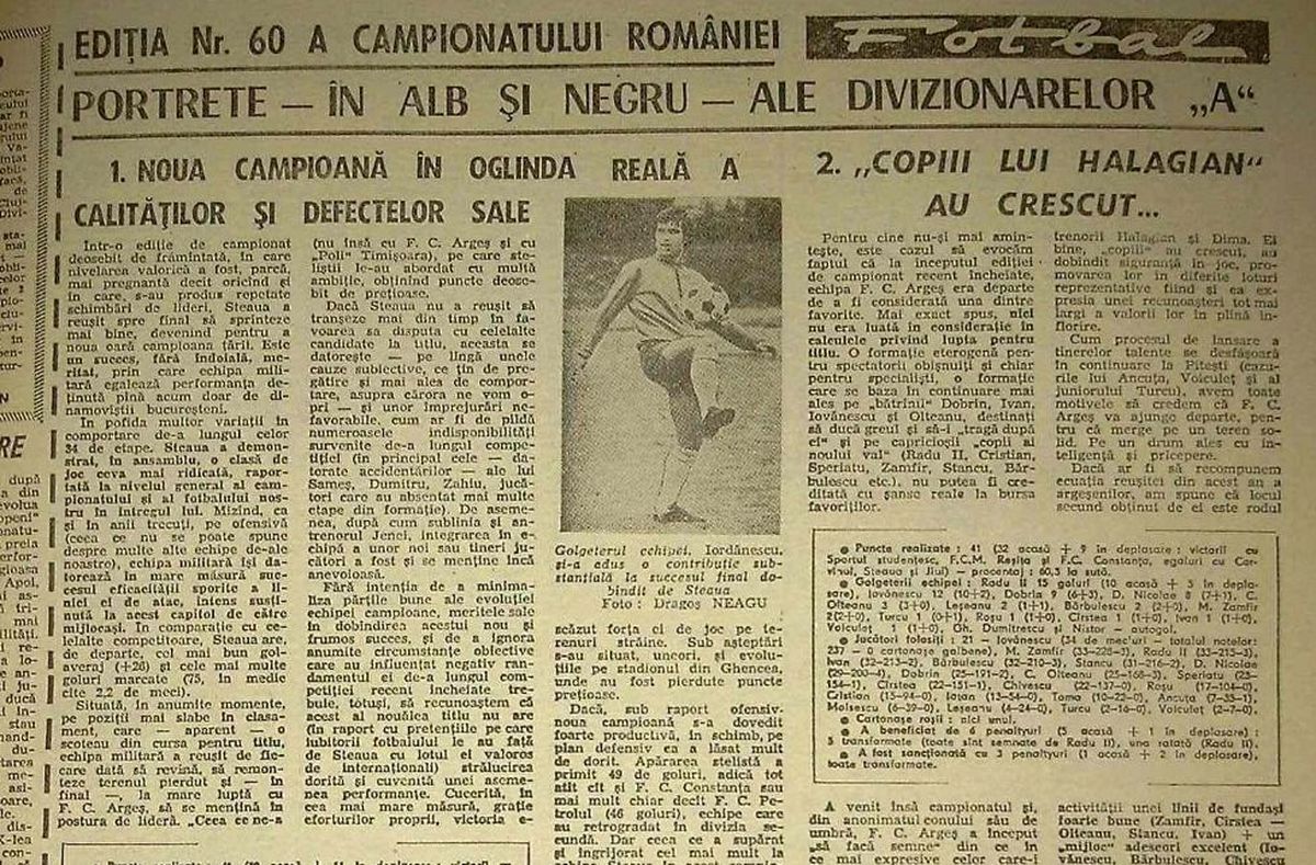 RETRO GSP: imagini din sezonul în care Steaua '78 a luat titlul cu numărul 9