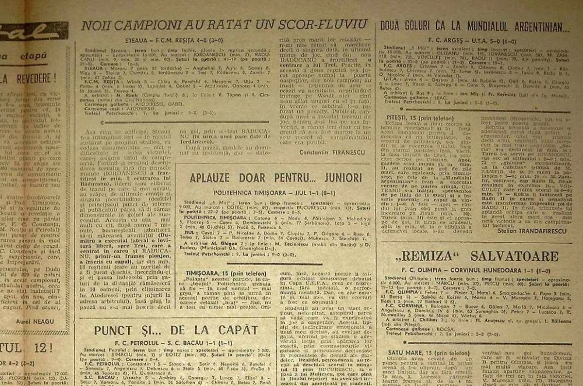RETRO GSP: imagini din sezonul în care Steaua '78 a luat titlul cu numărul 9