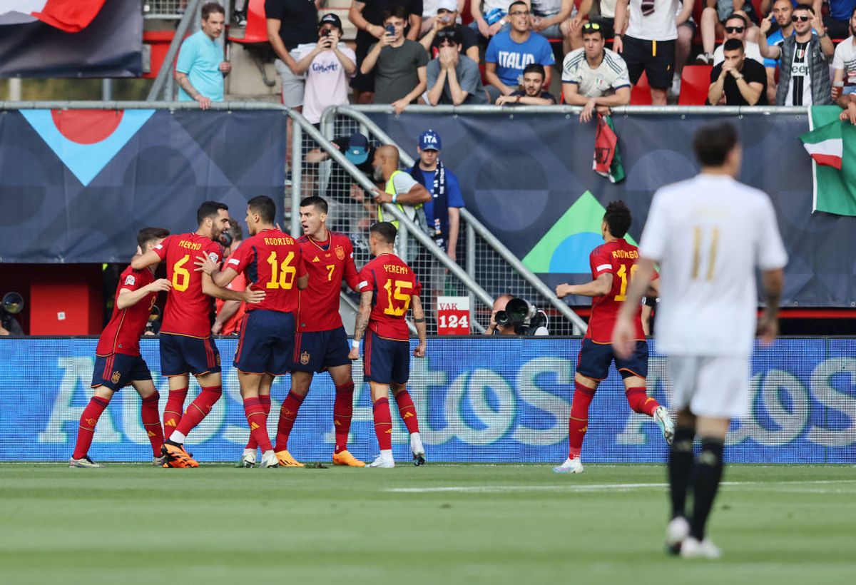 Italia, a cincea dramă într-o lună! Noul atacant al lui Real Madrid o duce pe Spania în finala Nations League cu un gol în minutul 89 »  Duel de 5 stele cu Croația pentru trofeu