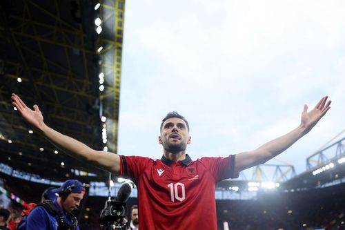 Nedim Bajrami, mijlocașul ofensiv al naționalei Albaniei, a marcat cel mai rapid gol din istoria EURO/ foto:  Guliver/GettyImages