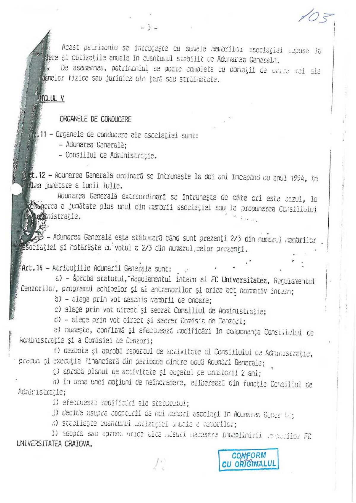 Documentele publicate de FCU Craiova: Adrian Mititelu susține că echipa sa deține sigla și palmaresul Universității