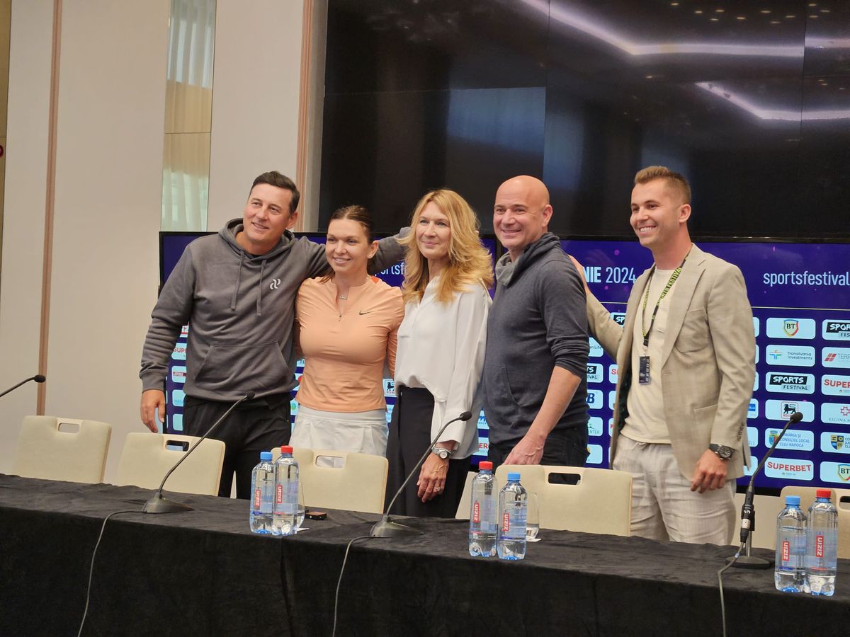 Steffi Graf şi Andre Agassi au produs magie la Cluj! Simona Halep a revenit pe teren într-o seară pentru istoria tenisului românesc » Toate detaliile de la corespondenții GSP