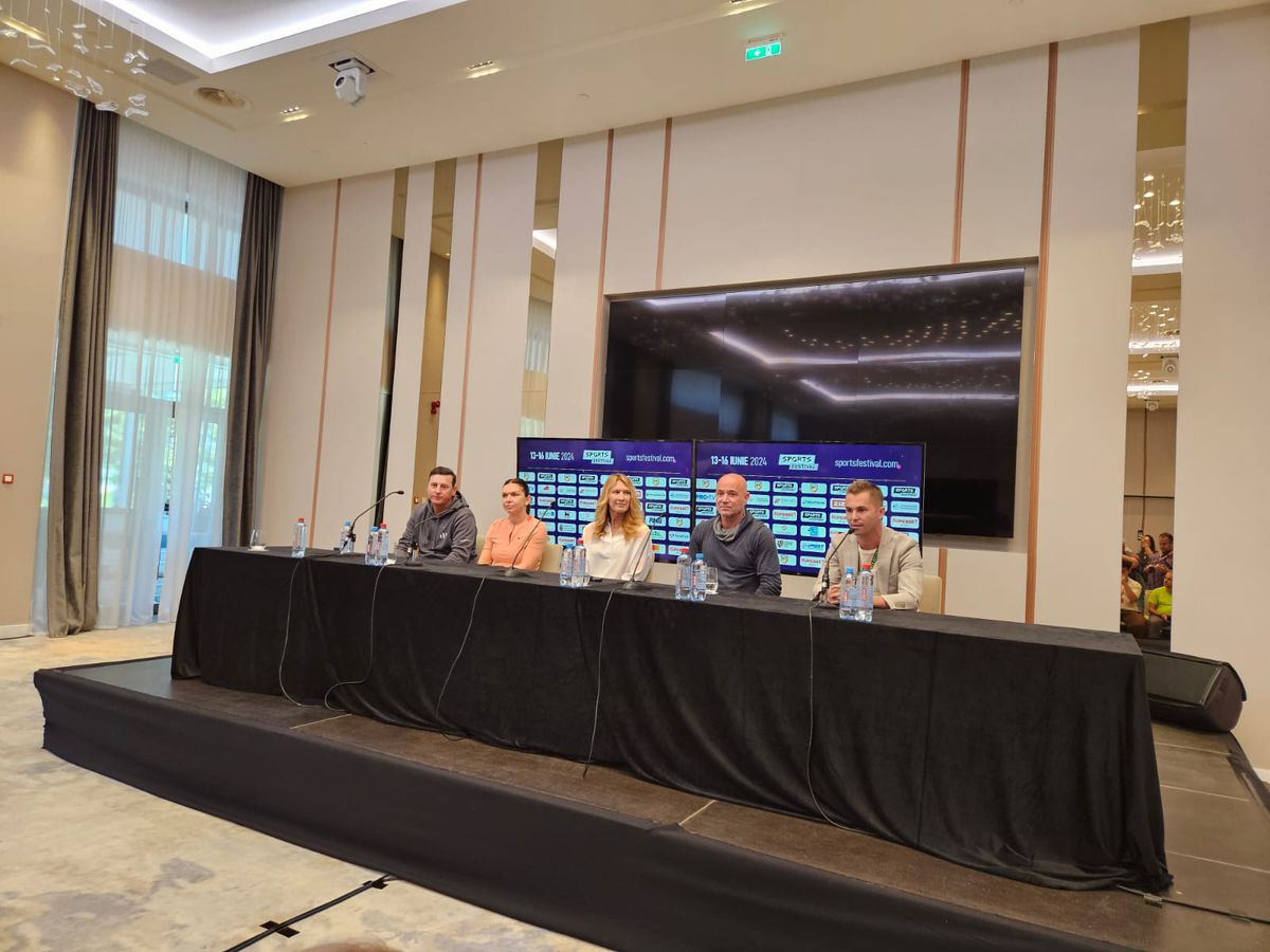 Steffi Graf şi Andre Agassi au produs magie la Cluj! Simona Halep a revenit pe teren într-o seară pentru istoria tenisului românesc » Toate detaliile de la corespondenții GSP