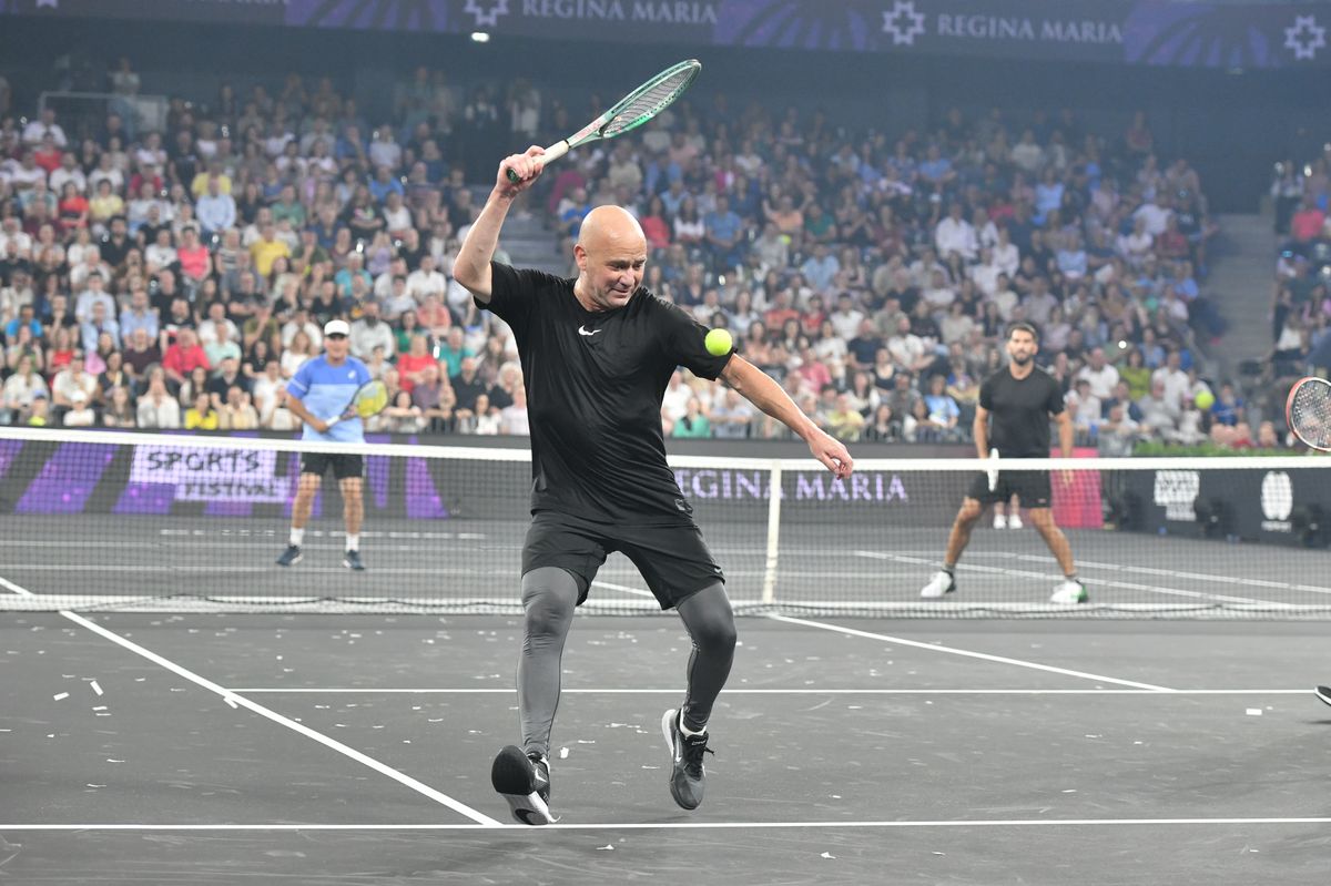 Steffi Graf şi Andre Agassi au venit în România pentru meciul cu Simona Halep