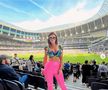 Marta Barczok, la un meci pe stadionul lui Tottenham / Foto: Instagram