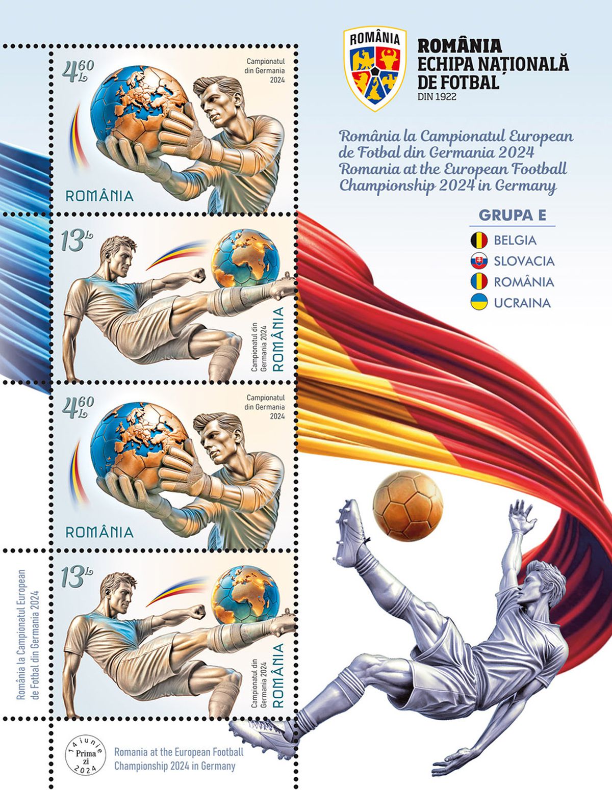 Timbre posta romana - romania la euro