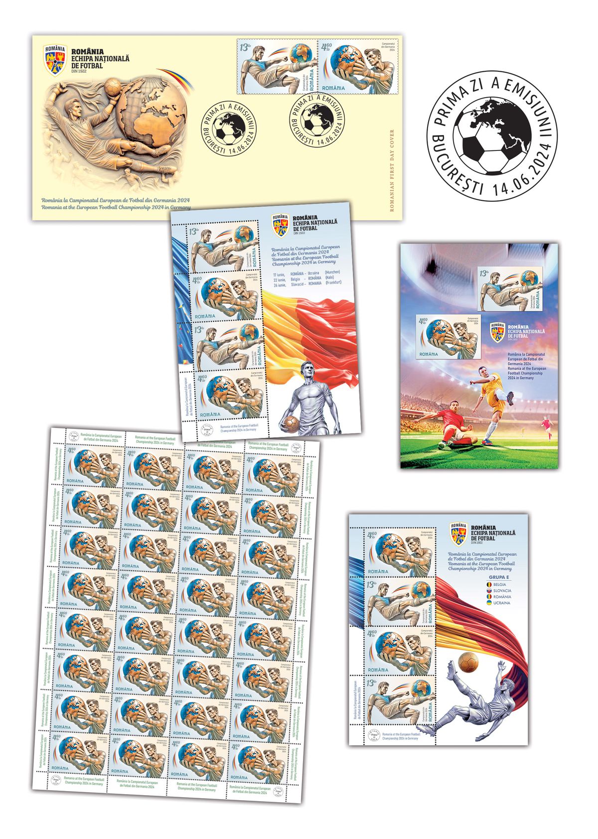 Timbre posta romana - romania la euro