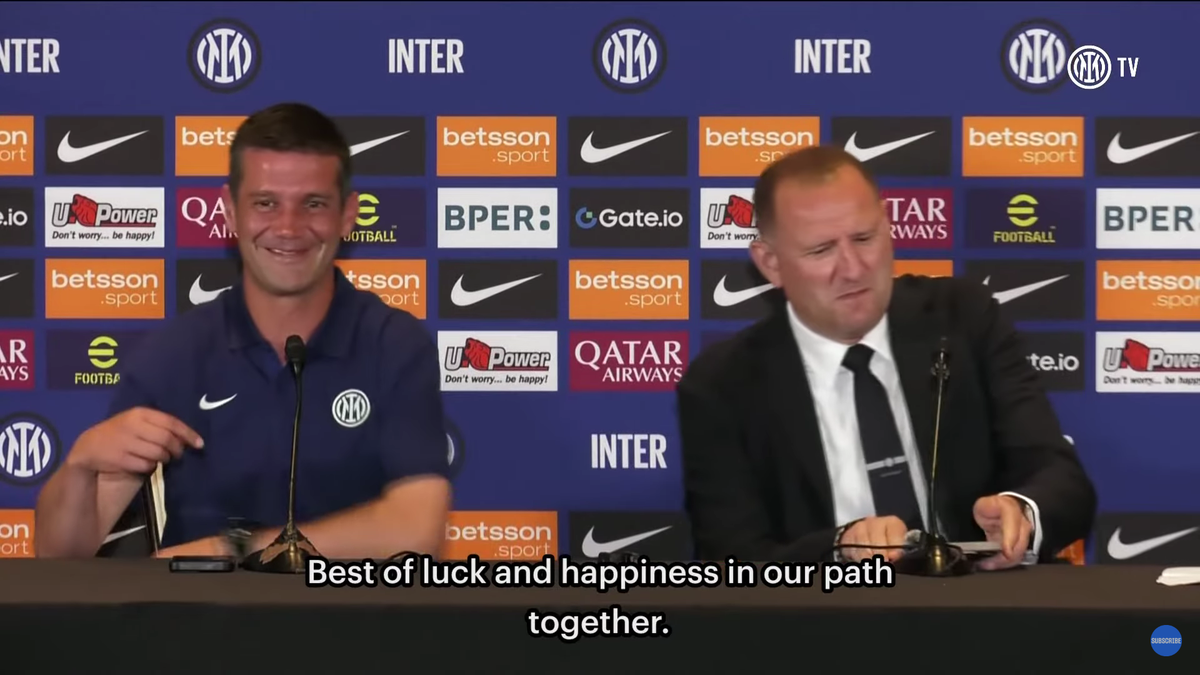 Italienii au făcut două gafe la conferința de presă a lui Cristi Chivu » Antrenorul român a răspuns cu umor