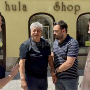 Mircea Lucescu s-a plimbat prin Bratislava înainte să se întoarcă la București. Foto: Andrei Crăițoiu (GSP.RO)