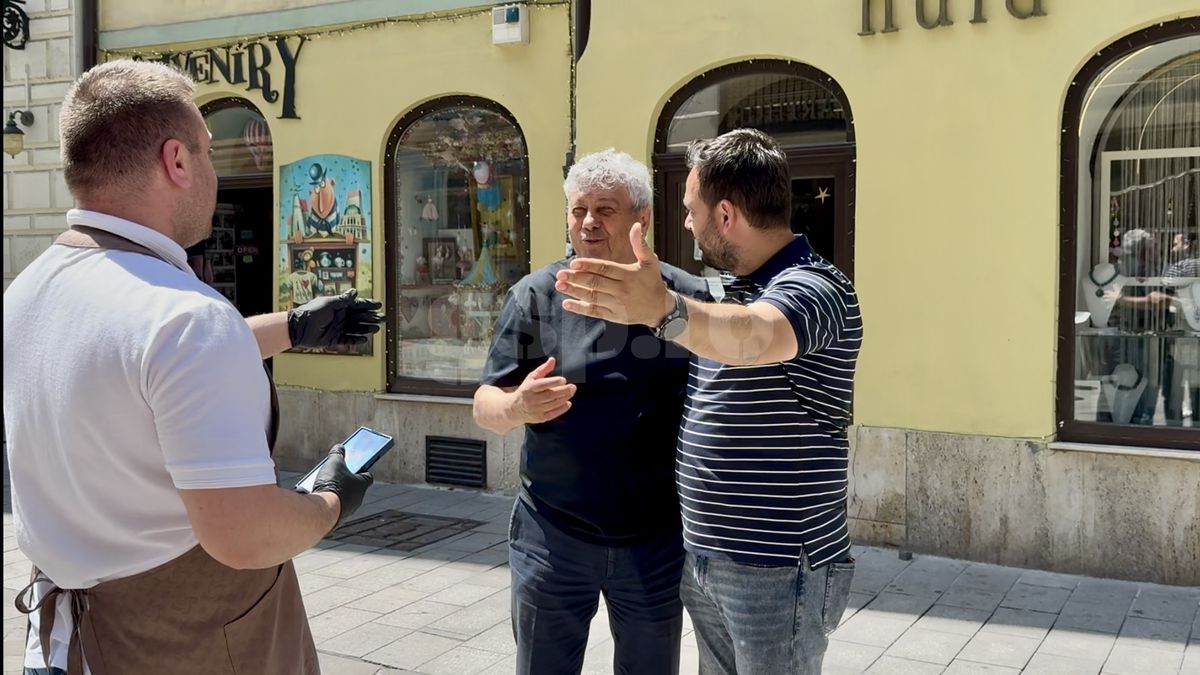 Imagini de senzație cu Mircea Lucescu în centrul Bratislavei! » Turcii i-au pupat mâinile: „La ei, asta înseamnă acest gest!”