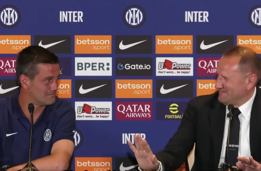 Italienii de la Inter au făcut două gafe la conferință de prezentare a lui Cristi Chivu în calitate de nou antrenor al lui Inter.