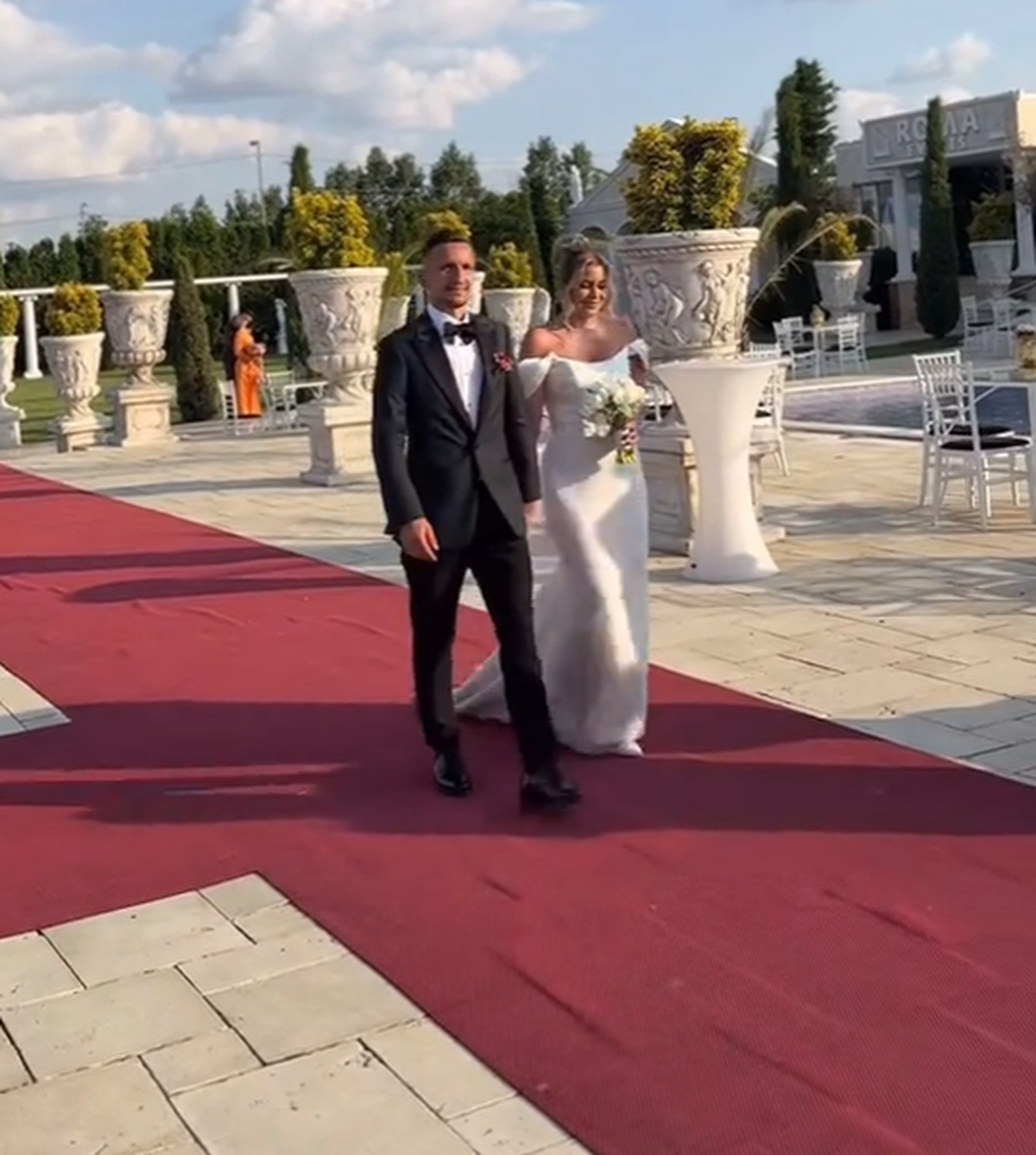 Marius Ștefănescu s-a căsătorit, sâmbătă, la Caracal » Un singur coechipier de la FCSB zărit la eveniment