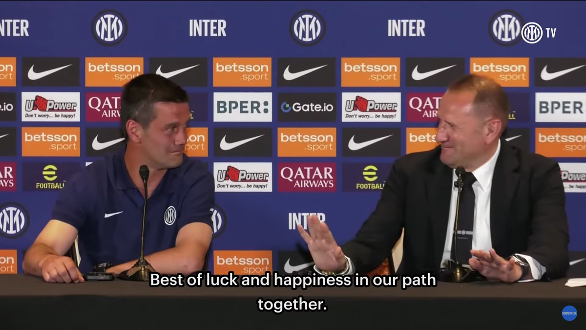 Italienii au făcut două gafe la conferința de presă a lui Cristi Chivu » Antrenorul român a răspuns cu umor