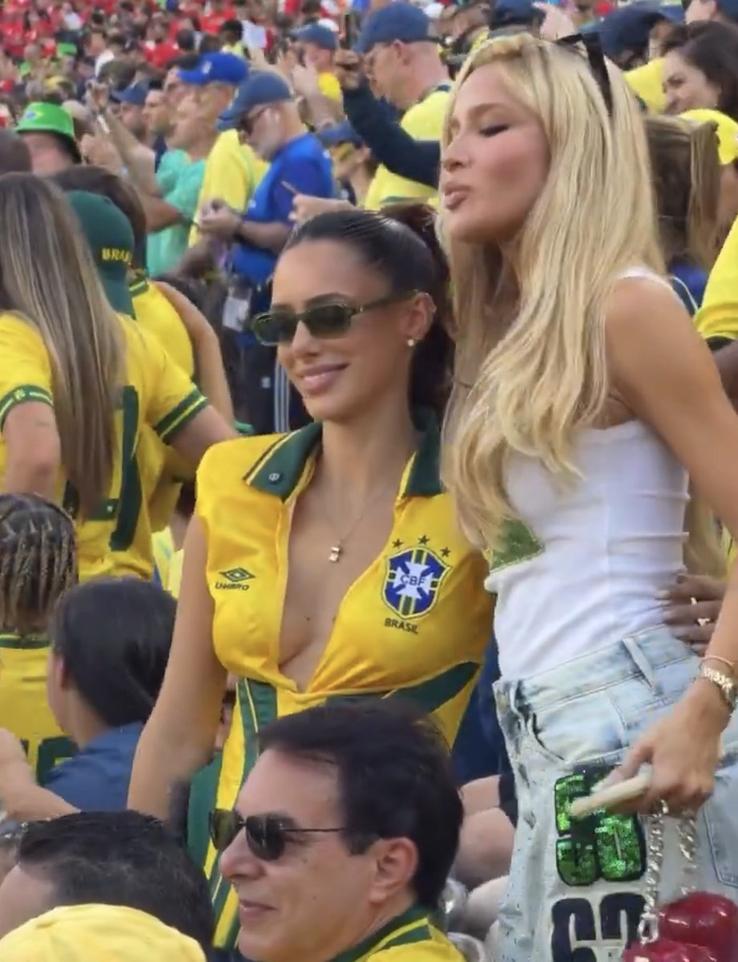 Bruna Biancardi ținută extravagantă la Brazilia - Maroc // foto: Instagram @brunabiancardi