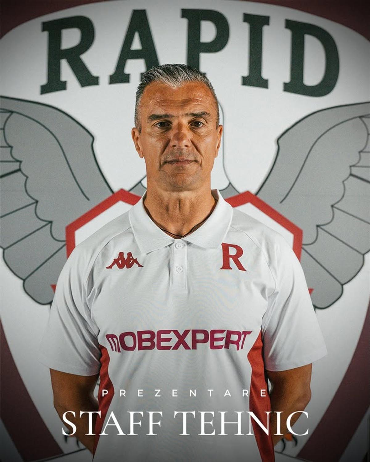 Rapid și-a prezentat staff-ul! Pancu a adus un om de la Dinamo
