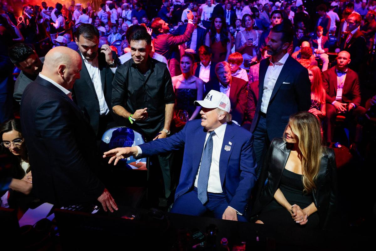 Donald Trump - gala UFC Casa Albă