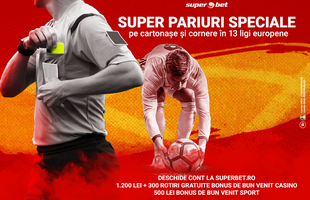 Pariuri Speciale la cote mărite pe cornere și cartonașe în 13 ligi europene! Vezi oferta!